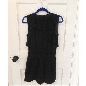 Zara Black Ruffle Romper